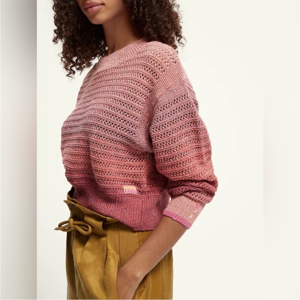 Scotch and Soda Gradient Pink Sweater